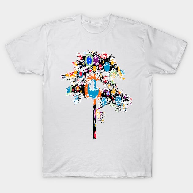 Cool tree design T-Shirt by Lin Watchorn 